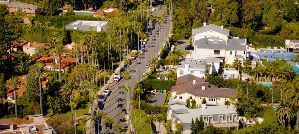 Luxurious homes in Beverly Hills