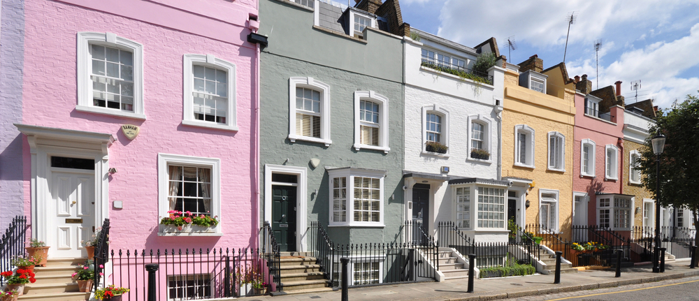 Terraced housing in London, UK