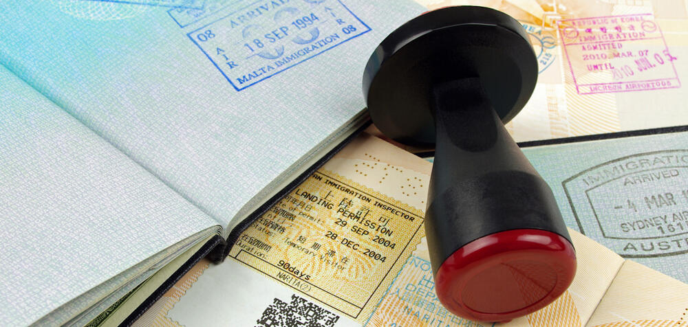 passports with stamps